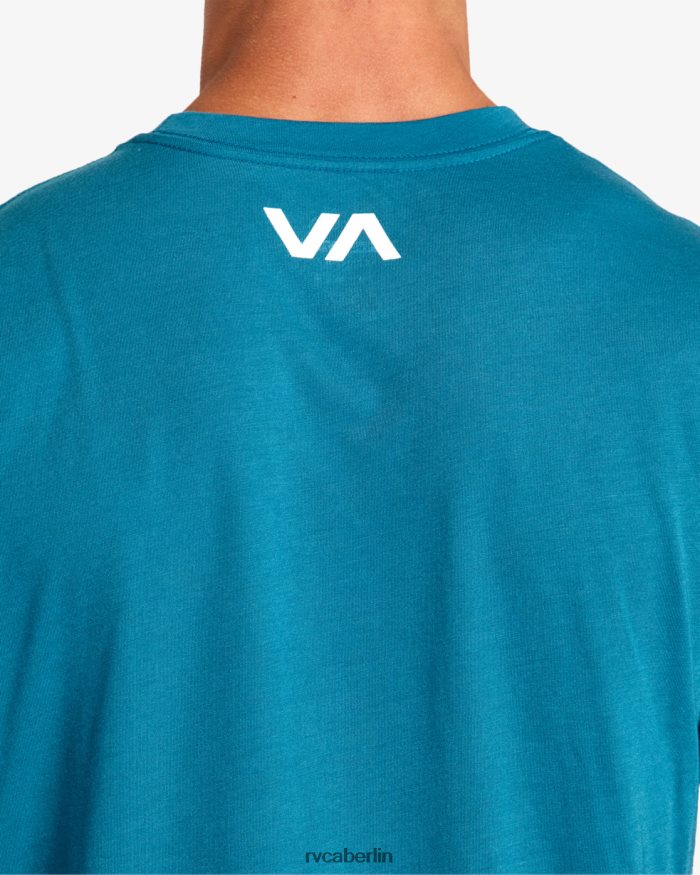 RVCA va Blur Tee BF4L8X15 Kleidung blaugrün Männer