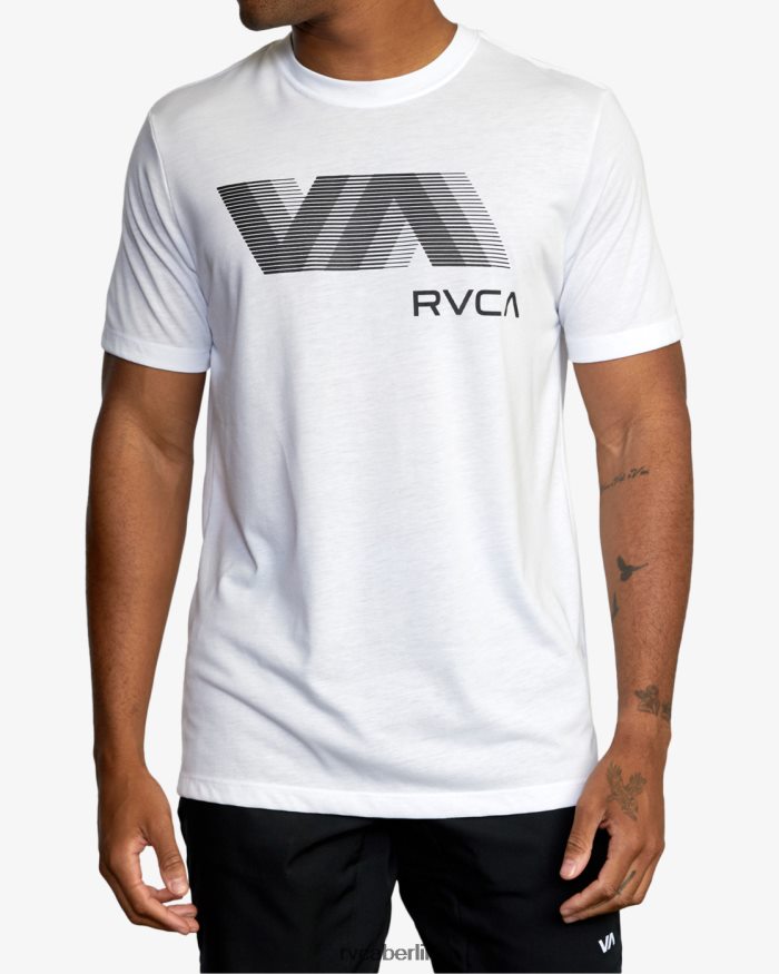RVCA va Blur Tee BF4L8X681 Kleidung Weiß Männer