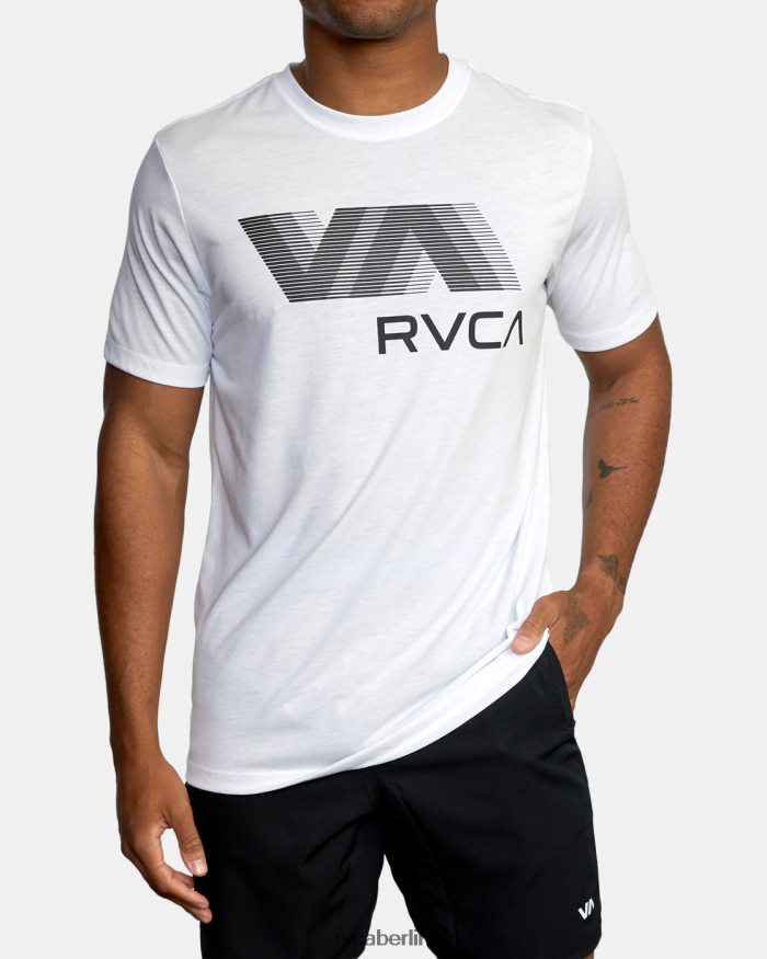 RVCA va Blur Tee BF4L8X681 Kleidung Weiß Männer