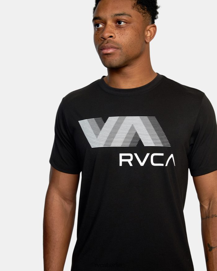RVCA va Blur Tee BF4L8X928 Kleidung Schwarz Männer