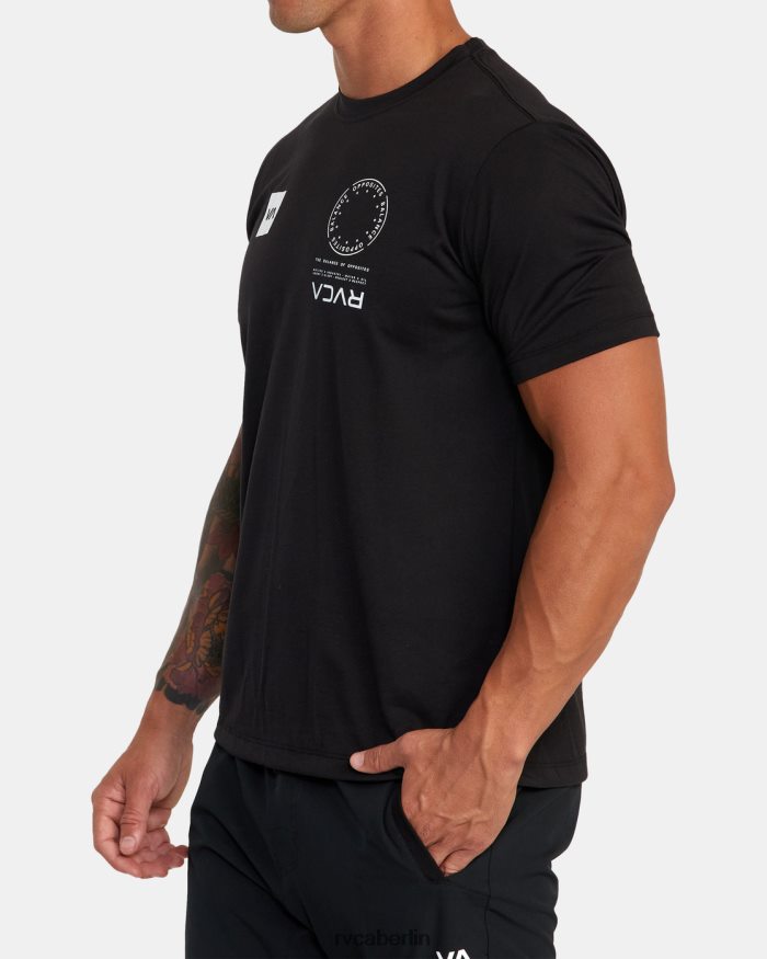 RVCA va mark tee BF4L8X584 Kleidung Schwarz Männer