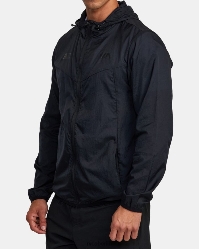RVCA Leichte Läufer-Trainingsjacke BF4L8X315 Kleidung Schwarz Männer