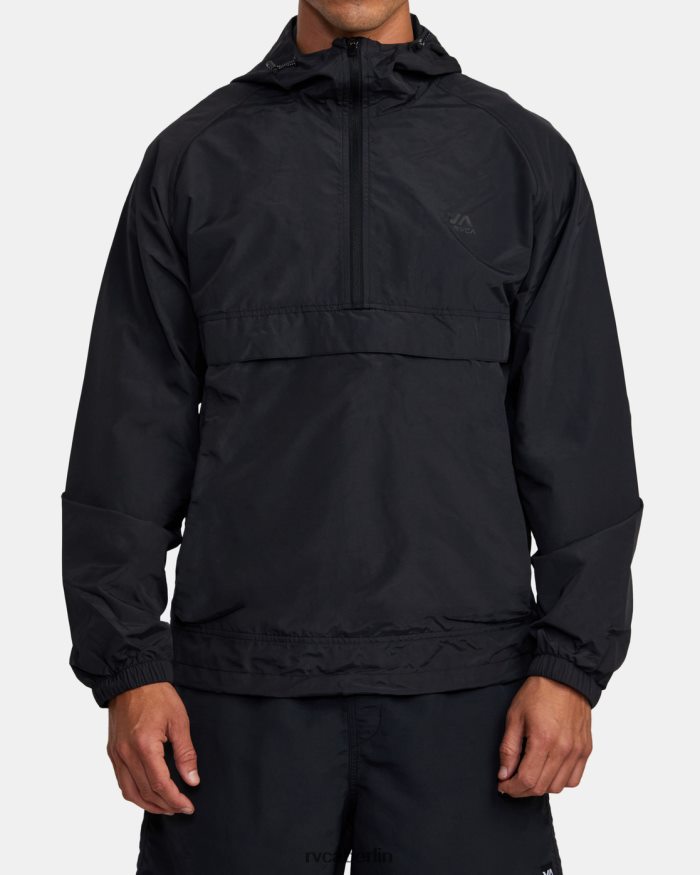 RVCA Packbare Anorakjacke von VA Sport Outsider BF4L8X824 Kleidung Schwarz Männer
