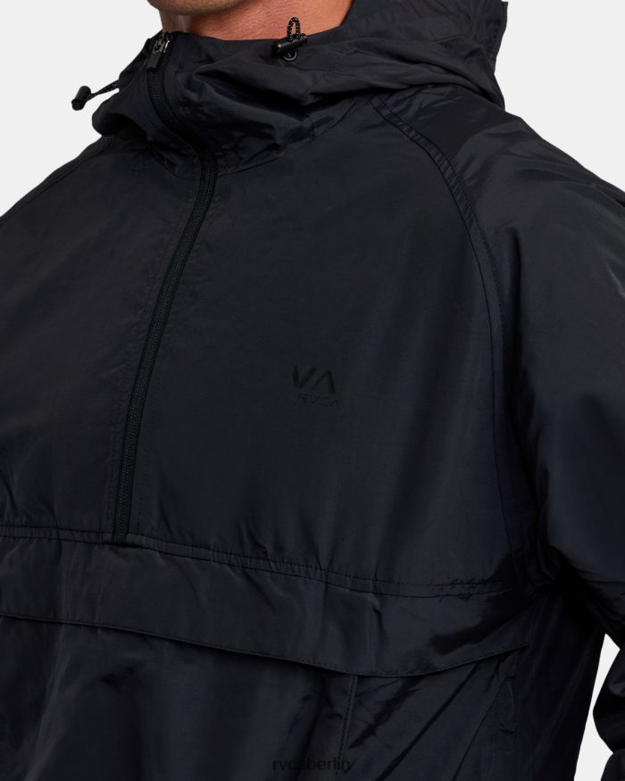 RVCA Packbare Anorakjacke von VA Sport Outsider BF4L8X824 Kleidung Schwarz Männer