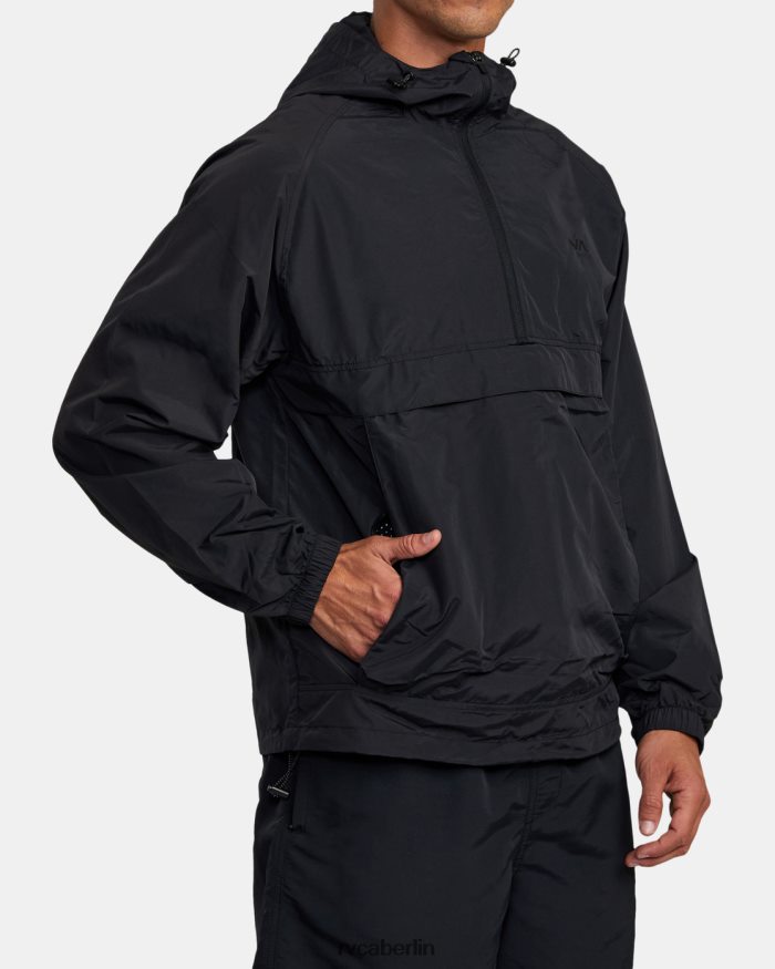 RVCA Packbare Anorakjacke von VA Sport Outsider BF4L8X824 Kleidung Schwarz Männer