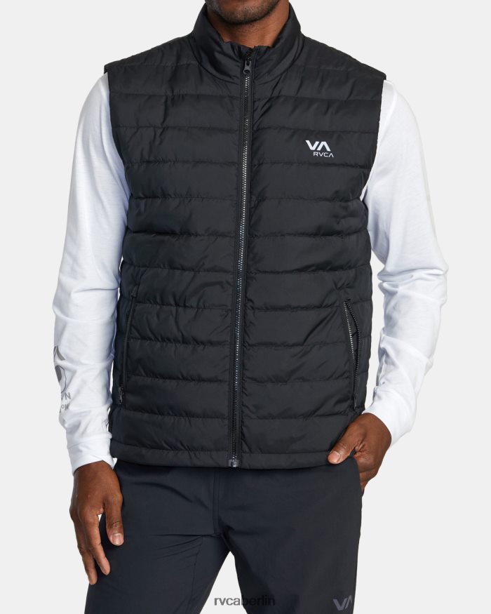 RVCA Packbare Puffa-Pufferweste BF4L8X462 Kleidung Schwarz Männer