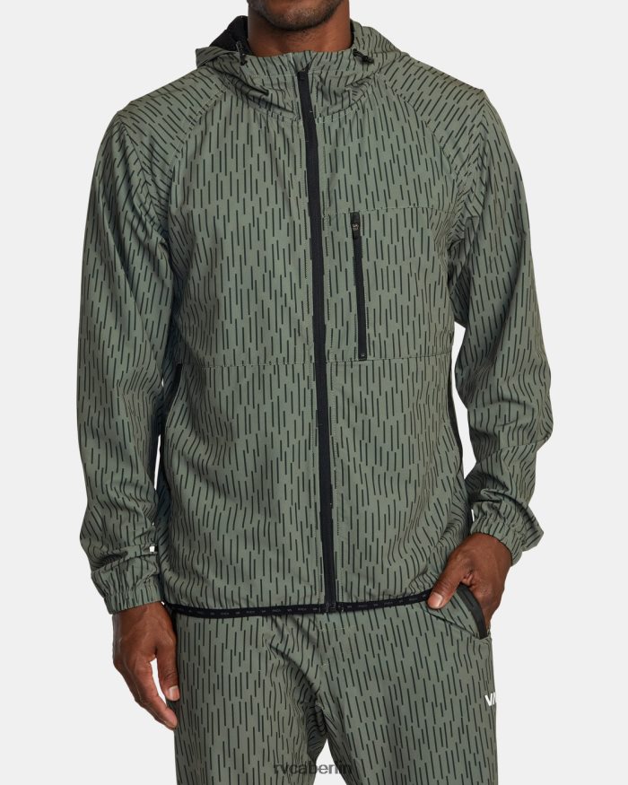 RVCA Yogger-Kapuzenjacke mit Reißverschluss II BF4L8X569 Kleidung Regentarn Männer