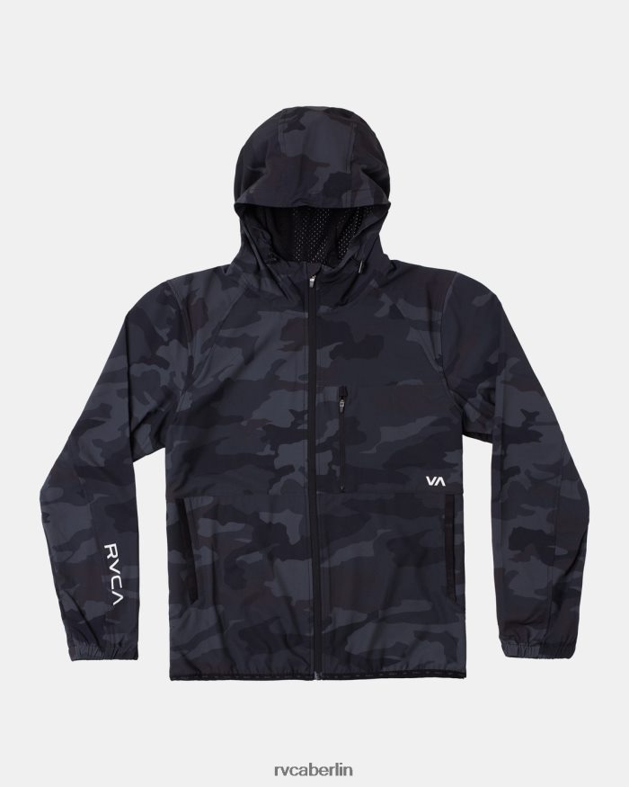 RVCA Yogger-Kapuzenjacke mit Reißverschluss II BF4L8X890 Kleidung Tarnung Männer