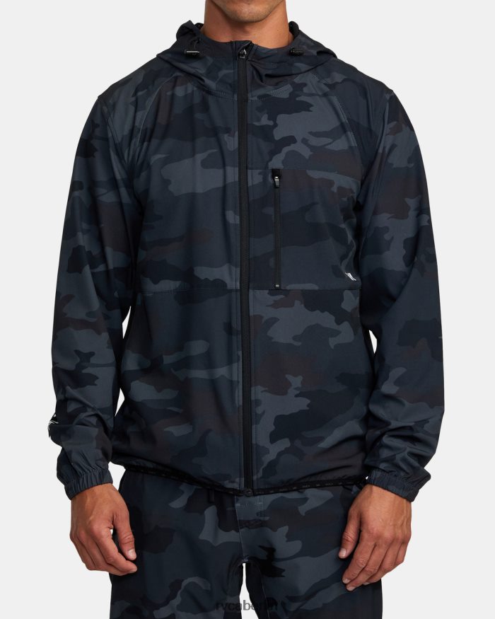 RVCA Yogger-Kapuzenjacke mit Reißverschluss II BF4L8X890 Kleidung Tarnung Männer