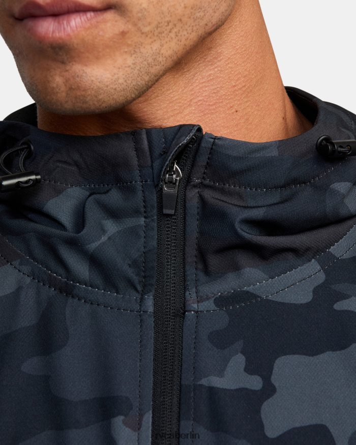 RVCA Yogger-Kapuzenjacke mit Reißverschluss II BF4L8X890 Kleidung Tarnung Männer