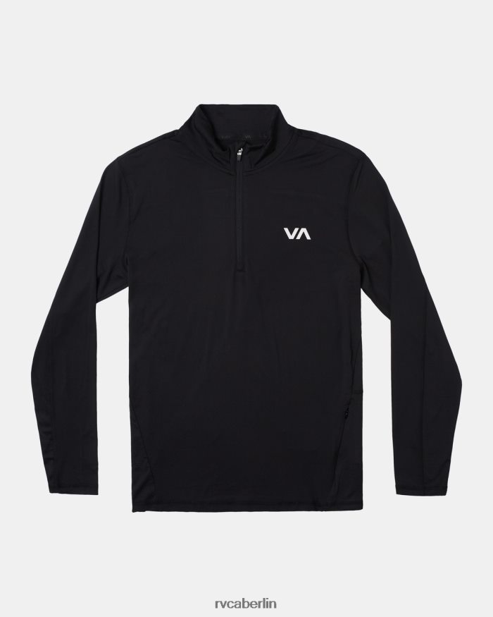 RVCA Pullover mit Sportschlitz und halbem Reißverschluss BF4L8X961 Kleidung Schwarz Männer