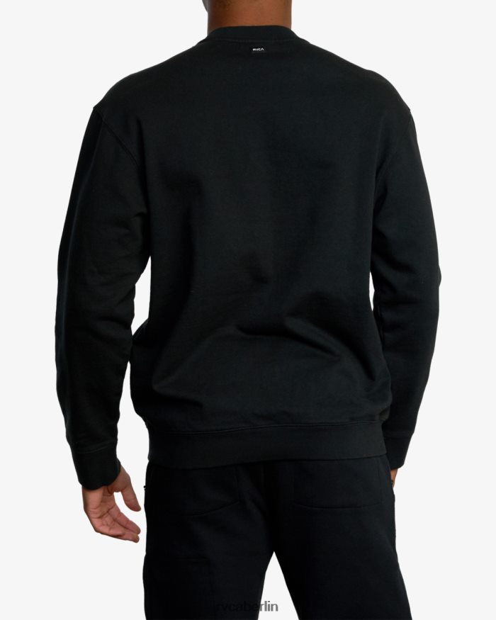 RVCA Va Essential-Sweatshirt mit Rundhalsausschnitt BF4L8X969 Kleidung Schwarz Männer