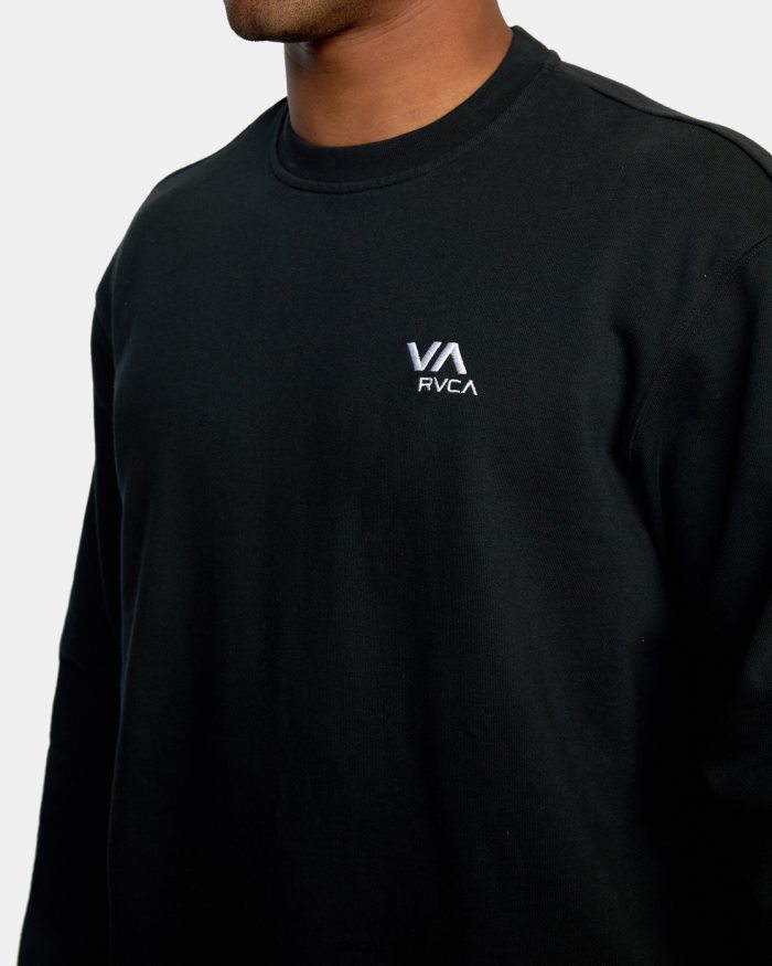 RVCA Va Essential-Sweatshirt mit Rundhalsausschnitt BF4L8X969 Kleidung Schwarz Männer