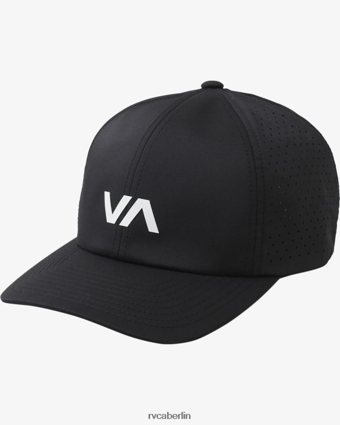 RVCA Lüftungsschlitz mit perforiertem Clipback-Hut II BF4L8X790 Zubehör Schwarz unisex