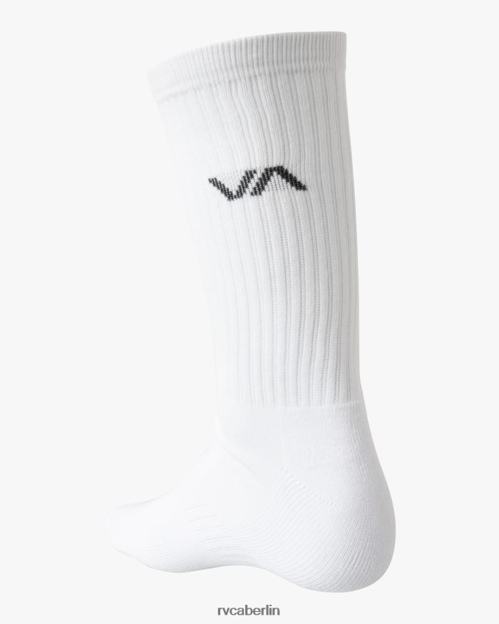 RVCA 2er-Pack Basic-Crew-Socken mit Logo BF4L8X652 Zubehör Weiß unisex