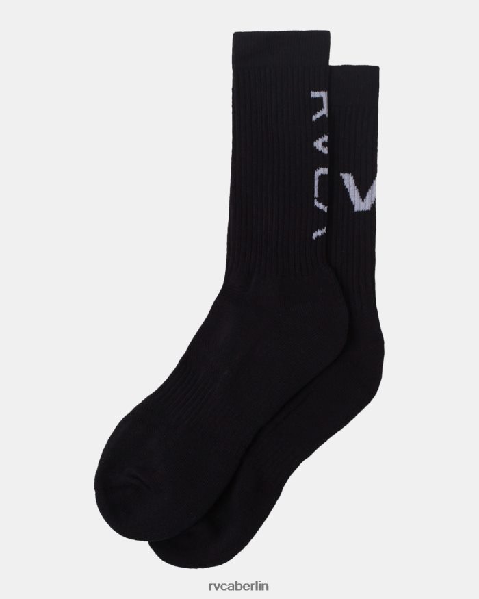 RVCA 2er-Pack Sport-Crew-Socken mit Belüftungskissen BF4L8X657 Zubehör Schwarz unisex