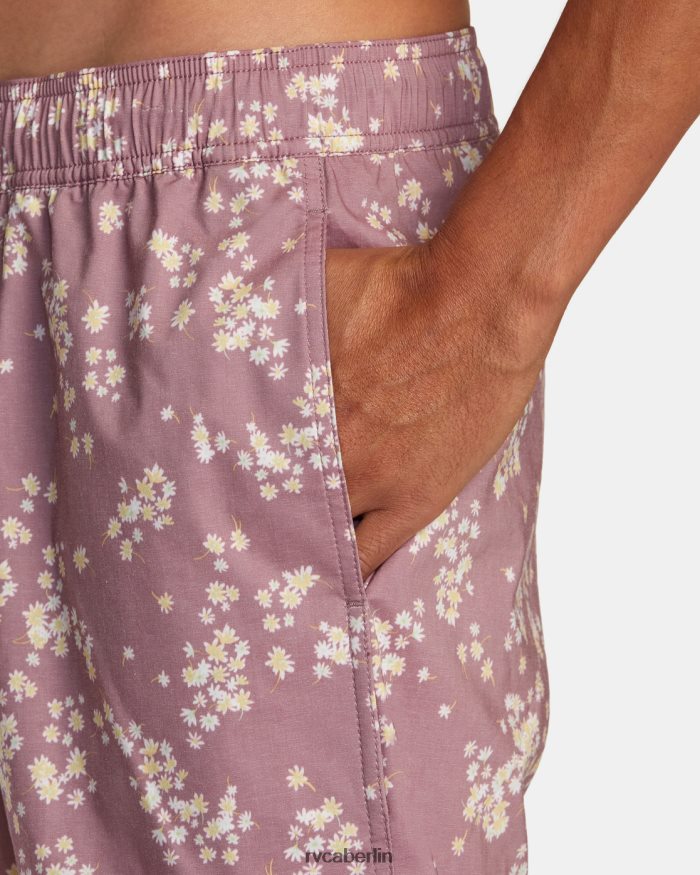 RVCA Barnes Boardshorts mit elastischem Bund 17 BF4L8X481 Böden Lavendel unisex