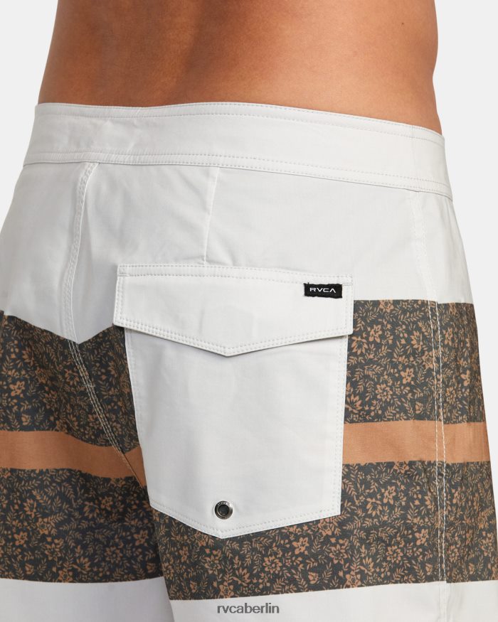 RVCA Boardshorts mit Westport-Print 17 BF4L8X1024 Böden Silberbleichdruck unisex