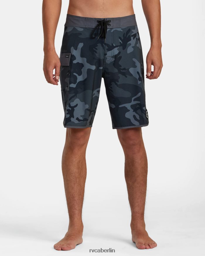 RVCA Eastern Boardshorts 20 BF4L8X730 Böden schwarzes Tarnmuster unisex