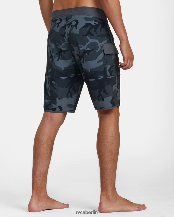 RVCA Eastern Boardshorts 20 BF4L8X730 Böden schwarzes Tarnmuster unisex