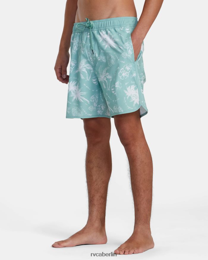RVCA Eastern Boardshorts mit elastischem Bund 17 BF4L8X298 Böden heller Spinat unisex