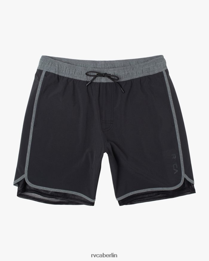 RVCA Eastern Plus Boardshorts mit elastischem Bund 17 BF4L8X773 Böden Schwarz unisex