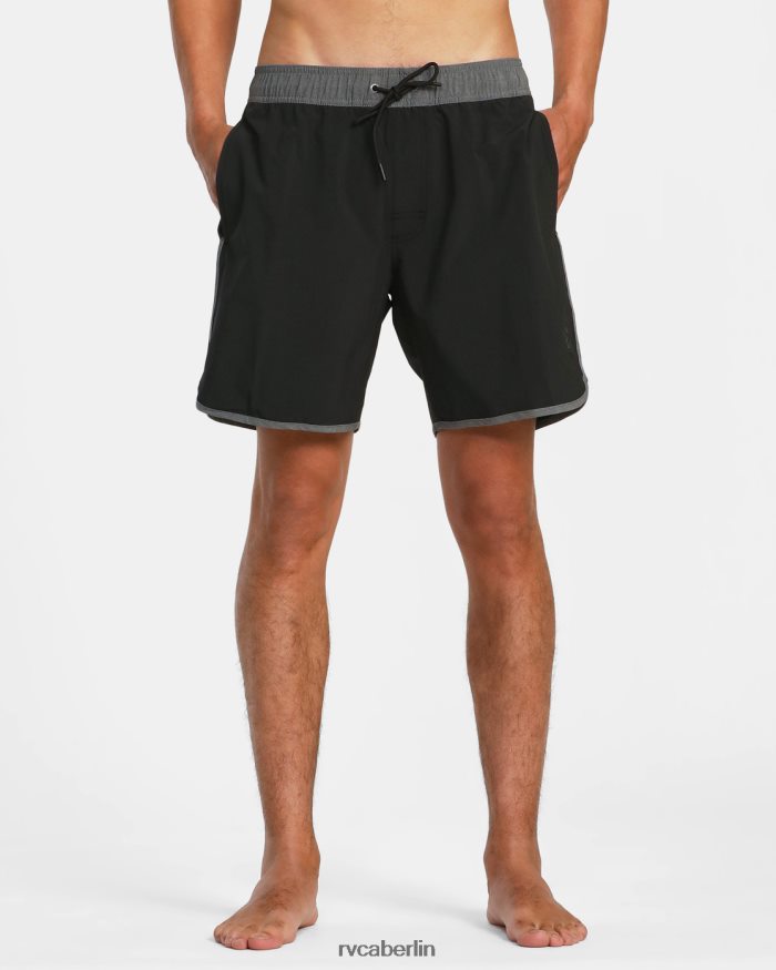 RVCA Eastern Plus Boardshorts mit elastischem Bund 17 BF4L8X773 Böden Schwarz unisex
