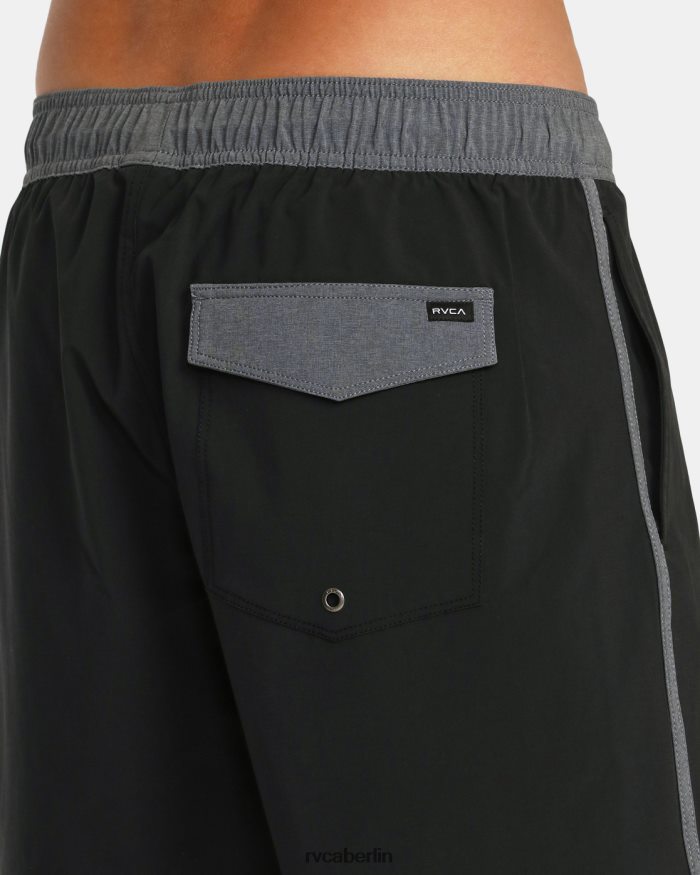 RVCA Eastern Plus Boardshorts mit elastischem Bund 17 BF4L8X773 Böden Schwarz unisex