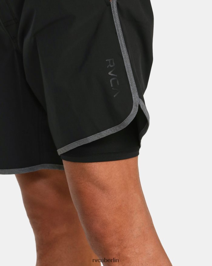 RVCA Eastern Plus Boardshorts mit elastischem Bund 17 BF4L8X773 Böden Schwarz unisex