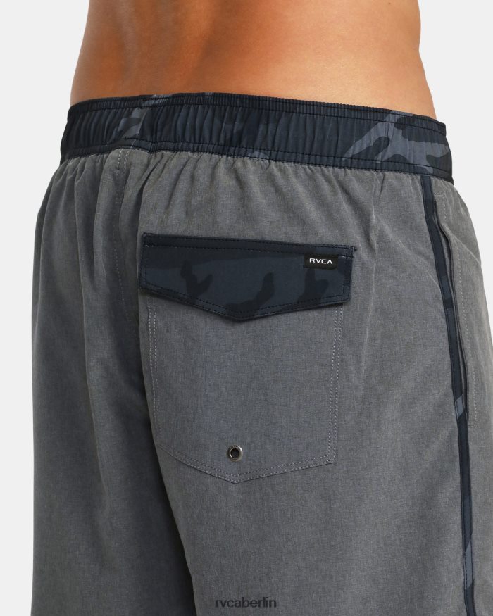 RVCA Eastern Plus Boardshorts mit elastischem Bund 17 BF4L8X798 Böden grau meliert unisex