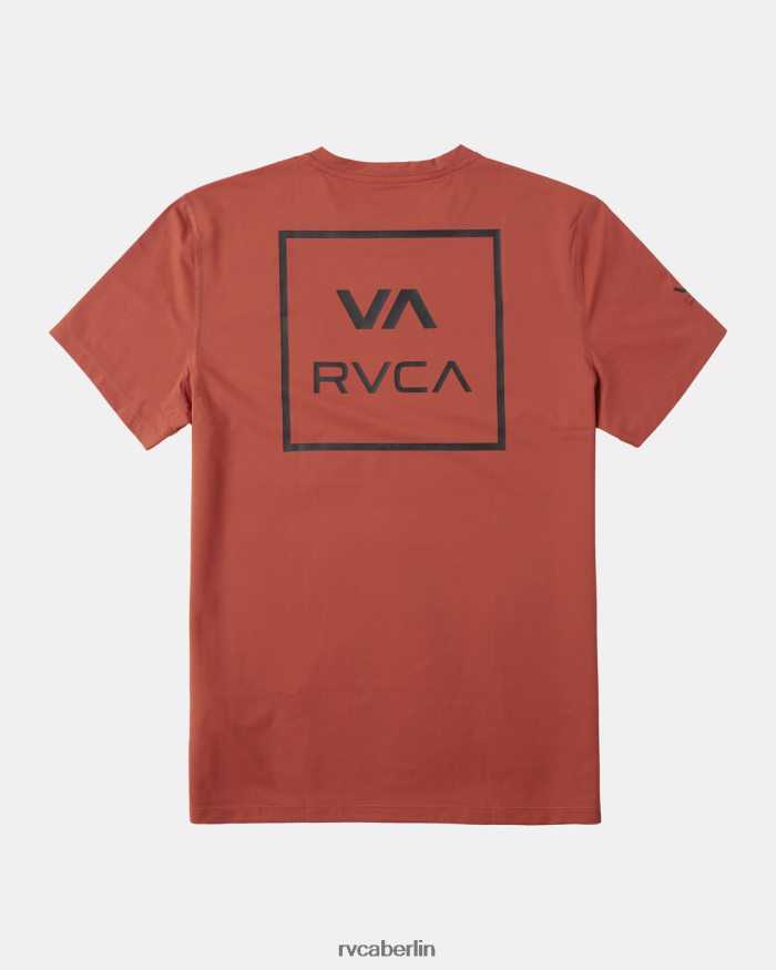 RVCA Kurzarm-Rashguard BF4L8X350 Kleidung Zinnober unisex