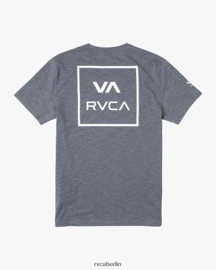 RVCA Kurzarm-Rashguard BF4L8X582 Kleidung grau meliert unisex