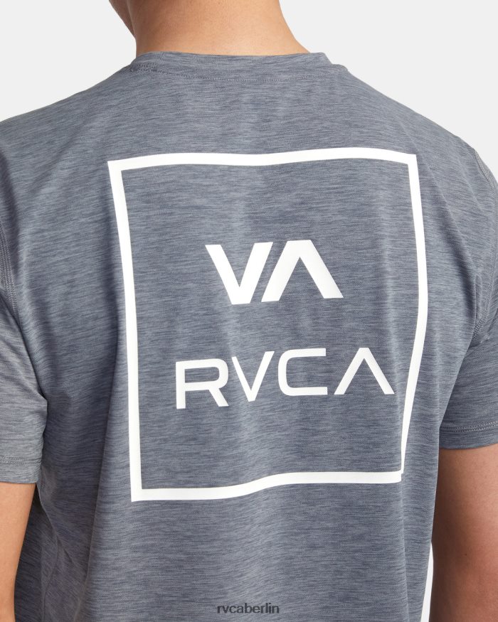 RVCA Kurzarm-Rashguard BF4L8X582 Kleidung grau meliert unisex