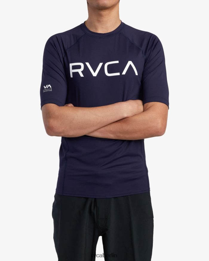 RVCA Kurzarm-Rashguard BF4L8X591 Kleidung Marine unisex