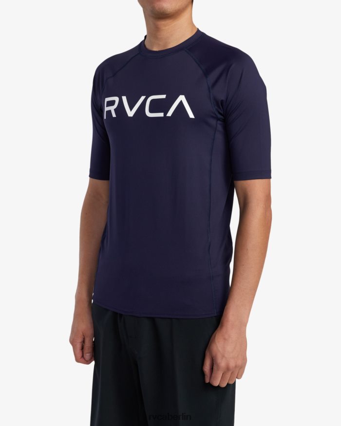 RVCA Kurzarm-Rashguard BF4L8X591 Kleidung Marine unisex