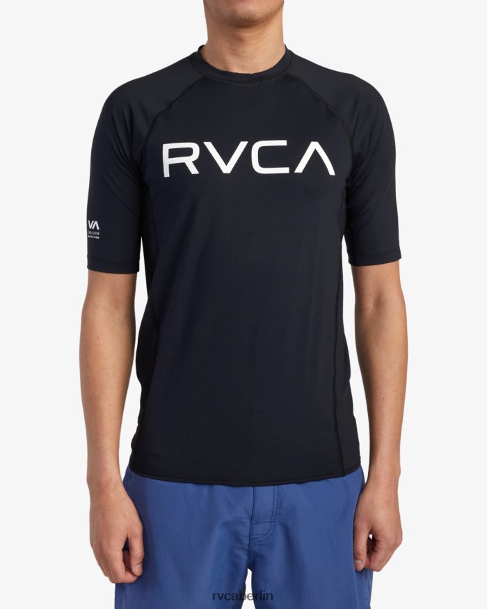RVCA Kurzarm-Rashguard BF4L8X603 Kleidung Schwarz unisex