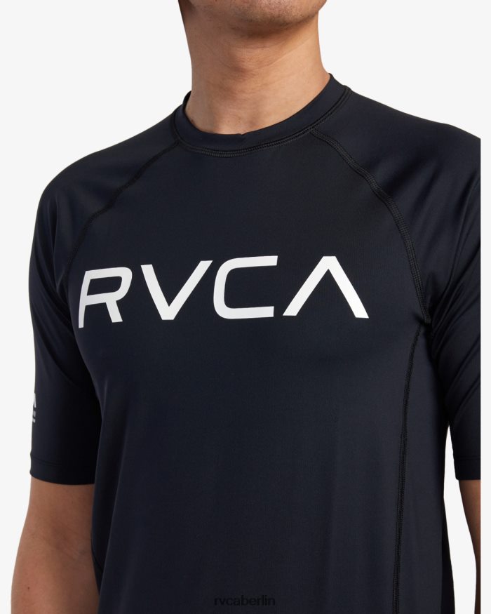 RVCA Kurzarm-Rashguard BF4L8X603 Kleidung Schwarz unisex