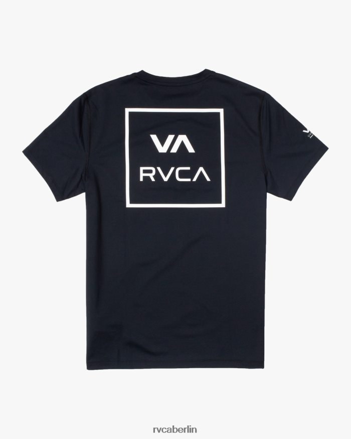 RVCA Kurzarm-Rashguard BF4L8X622 Kleidung Schwarz unisex