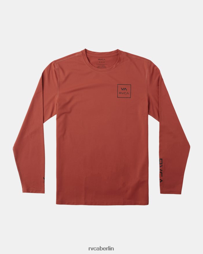 RVCA Langarm-Rashguard BF4L8X356 Kleidung Zinnober unisex