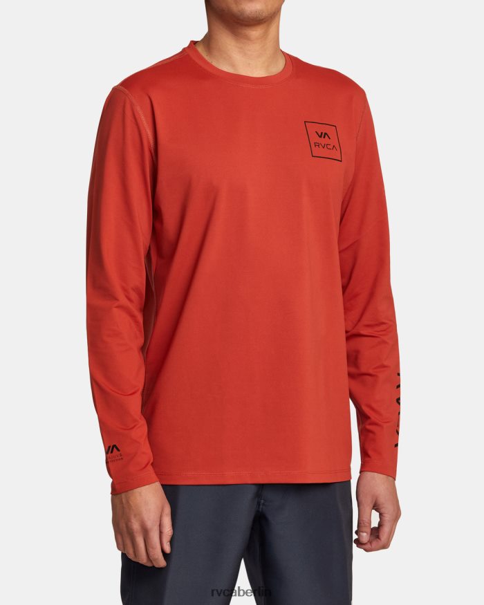 RVCA Langarm-Rashguard BF4L8X356 Kleidung Zinnober unisex