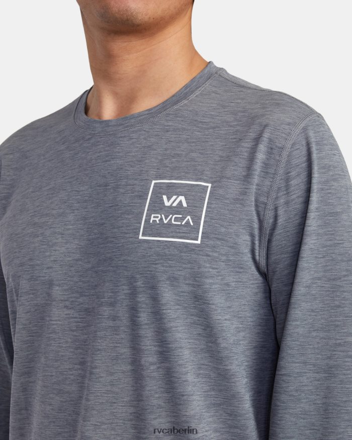 RVCA Langarm-Rashguard BF4L8X620 Kleidung grau meliert unisex