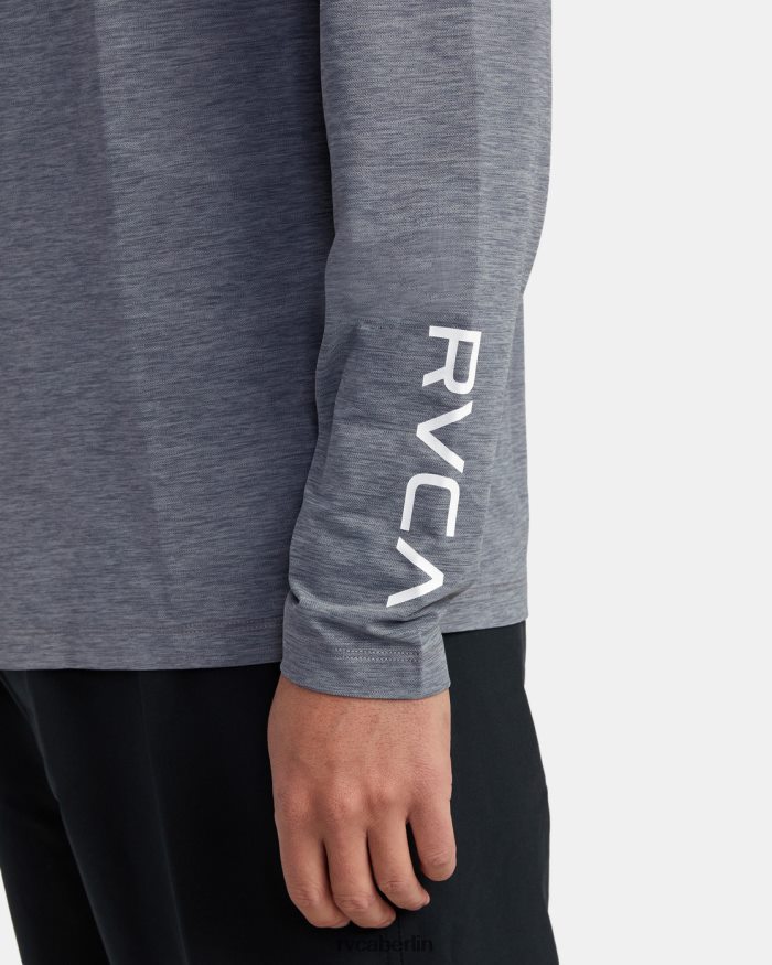 RVCA Langarm-Rashguard BF4L8X620 Kleidung grau meliert unisex