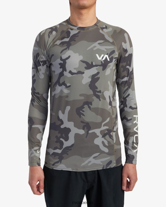 RVCA Langarm-Rashguard BF4L8X625 Kleidung Tarnung unisex