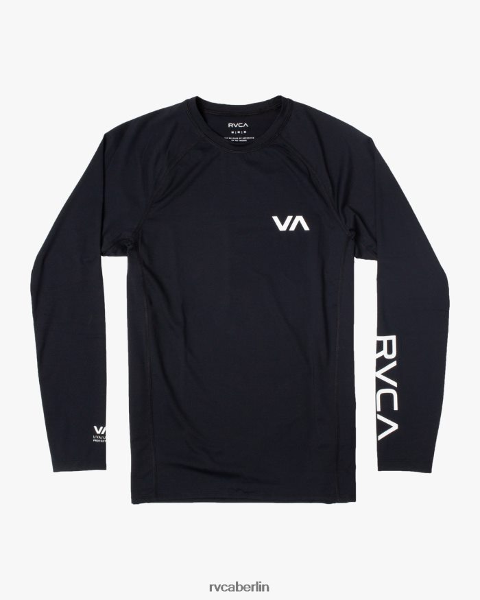 RVCA Langarm-Rashguard BF4L8X627 Kleidung Schwarz unisex