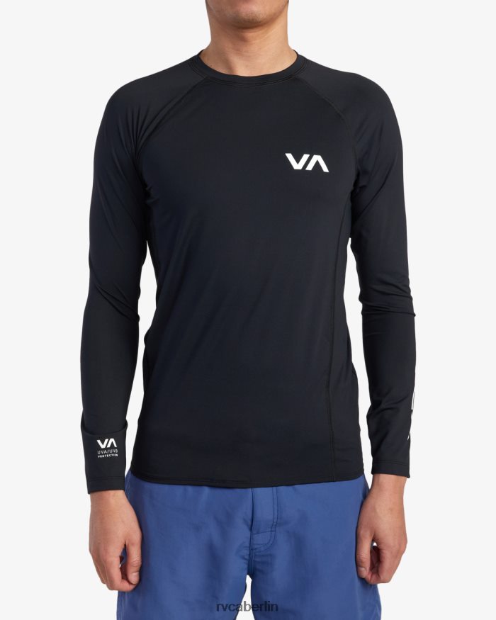 RVCA Langarm-Rashguard BF4L8X627 Kleidung Schwarz unisex