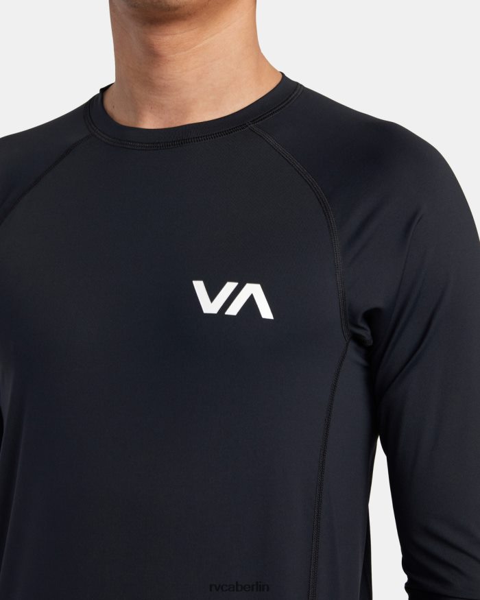 RVCA Langarm-Rashguard BF4L8X627 Kleidung Schwarz unisex