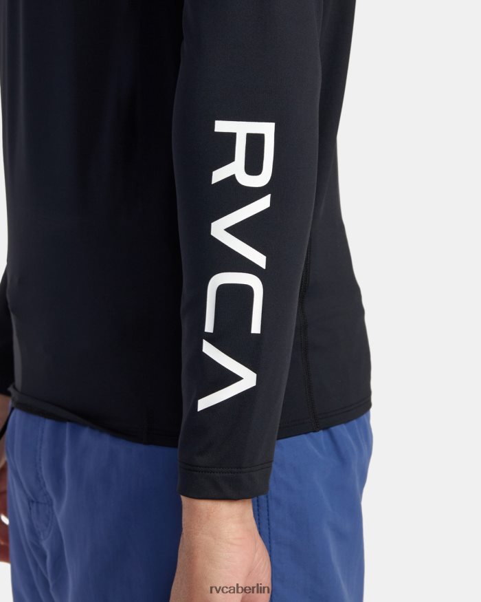 RVCA Langarm-Rashguard BF4L8X627 Kleidung Schwarz unisex