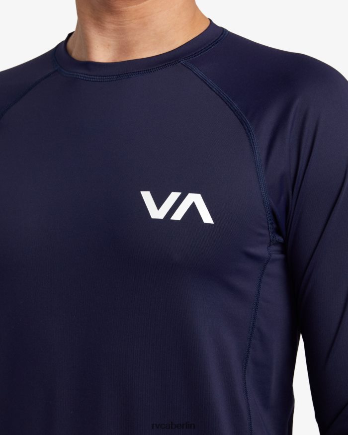 RVCA Langarm-Rashguard BF4L8X632 Kleidung Marine unisex