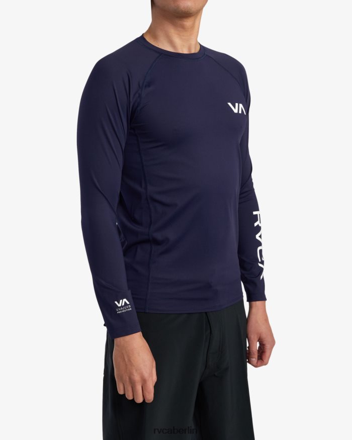 RVCA Langarm-Rashguard BF4L8X632 Kleidung Marine unisex
