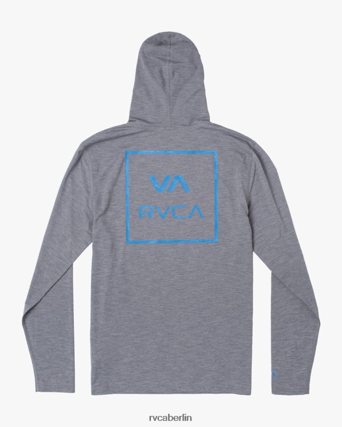 RVCA Langarm-Rashguard-Hoodie BF4L8X628 Kleidung grau meliert unisex